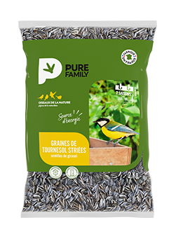 Les graines : tournesol striées