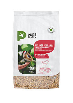 mélanges de graines spécifiques : convient aux chardonnerets & aux pinsons