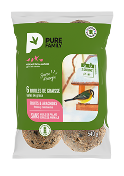 Boules de graisse : Fruits & Arachides