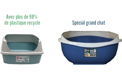 Les bacs à litière ouverts